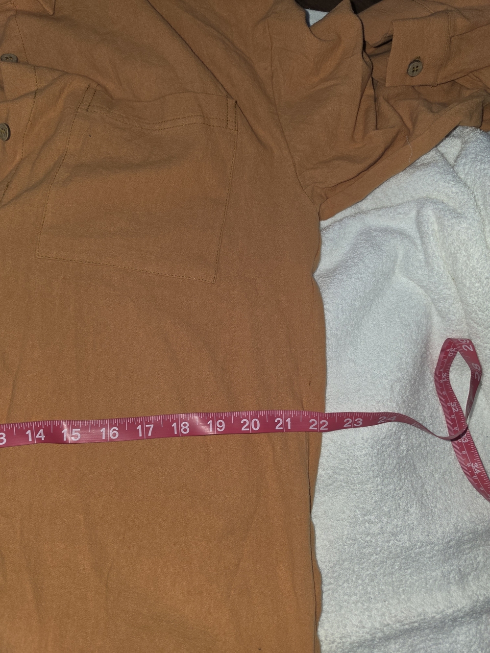 Kuraki Design Dusty Copper Orange Maxi Shirt Dress - Picture 6 of 13